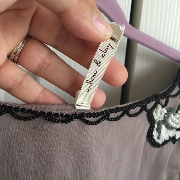 Beautiful dusty grey purple dress - Picture 8 of 8